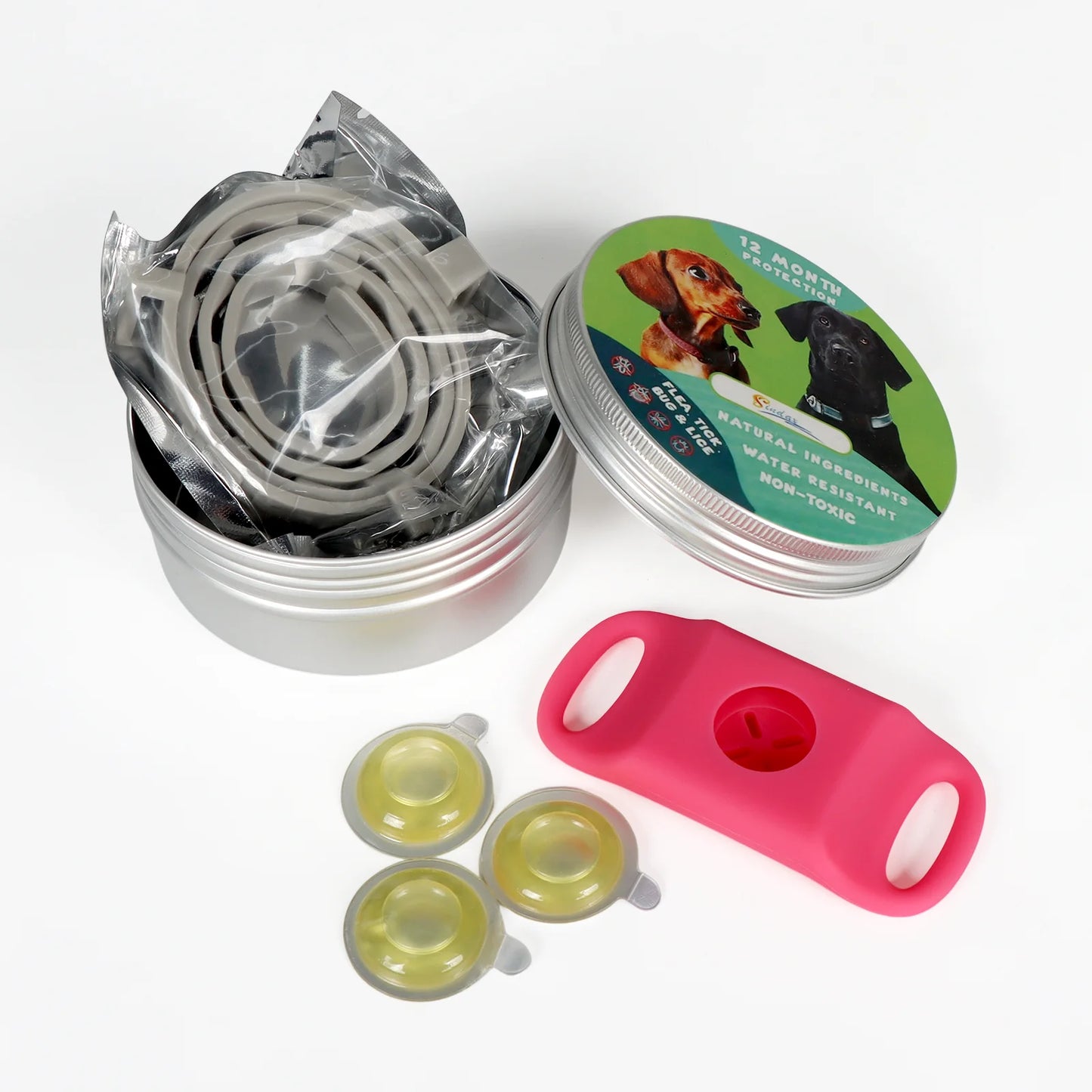 Natural Flea & Tick Repellent Dog Collar – Waterproof & Skin-Friendly