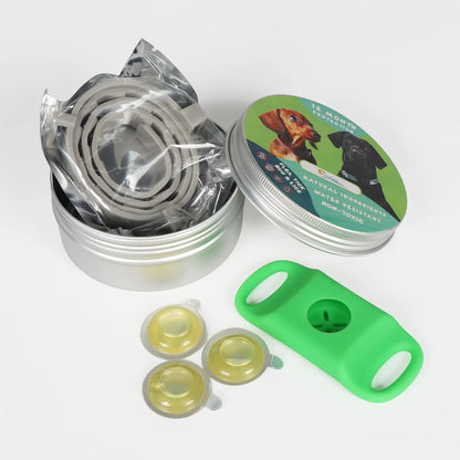 Natural Flea & Tick Repellent Dog Collar – Waterproof & Skin-Friendly