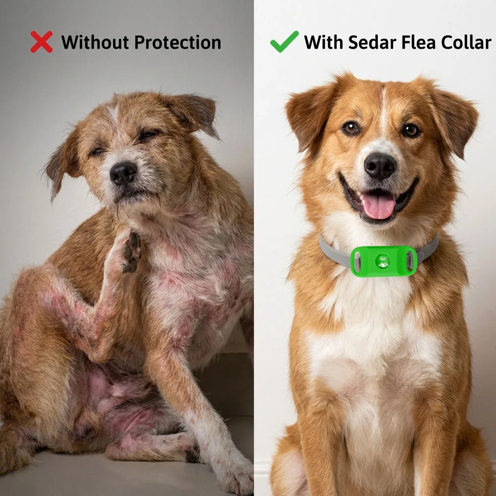 Natural Flea & Tick Repellent Dog Collar – Waterproof & Skin-Friendly